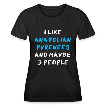 Anatolian Pyrenees - Women's Functional T-Shirt - black - Front - AI Model Female 172 light (172cm)