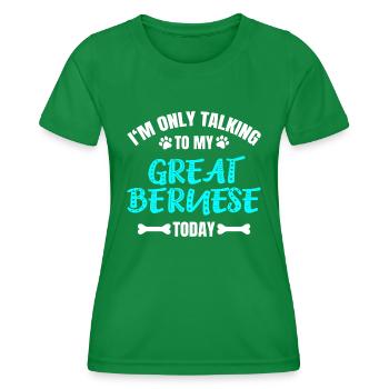 Great Bernese - Frauen Funktions-T-Shirt - Kelly Green - Vorne - AI Model Female 172 dark (172cm)