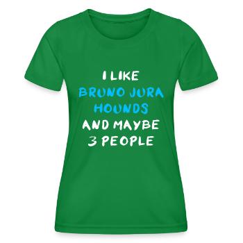 Bruno Jura Chien - T-shirt sport Femme - vert - Devant - AI Model Female 172 dark (172cm)