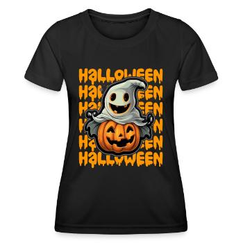 Halloween Design gruselig für die nächste Party - Frauen Funktions-T-Shirt - Schwarz - Vorne - AI Model Female 172 light (172cm)