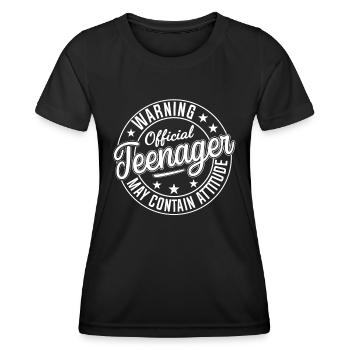 TEENAGER, funny Teenager - Women's Functional T-Shirt - black - Front - AI Model Female 172 light (172cm)