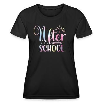 Back to School Sports Teacher - Women's Functional T-Shirt - black - Front - AI Model Female 172 light (172cm)