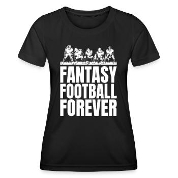 Mens Funny Forever Fantasy Football Champion - Women's Functional T-Shirt - black - Front - AI Model Female 172 light (172cm)