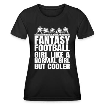 The Funny Women's Fantasy Football Champion - Women's Functional T-Shirt - black - Front - AI Model Female 172 light (172cm)