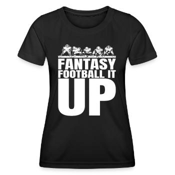 Funny Men's Fantasy Football King - Women's Functional T-Shirt - black - Front - AI Model Female 172 light (172cm)