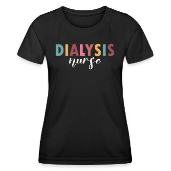 The life of a dialysis nurse - Women's Functional T-Shirt - black - Front - AI Model Female 172 light (172cm)