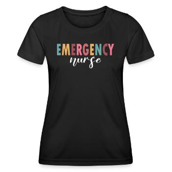 The life of an emergency nurse - Women's Functional T-Shirt - black - Front - AI Model Female 172 light (172cm)