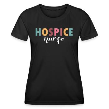 Das Leben einer Hospizschwester - Frauen Funktions-T-Shirt - Schwarz - Vorne - AI Model Female 172 light (172cm)