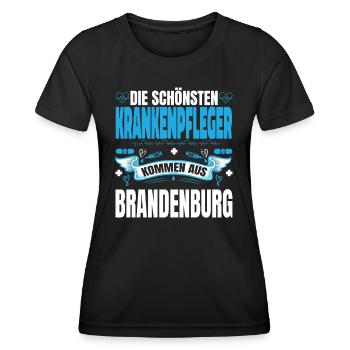 Die Schönsten Krankenpfleger Kommen Aus - Frauen Funktions-T-Shirt - Schwarz - Vorne - AI Model Female 172 light (172cm)