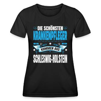 Die Schönsten Krankenpfleger Kommen Aus - Frauen Funktions-T-Shirt - Schwarz - Vorne - AI Model Female 172 light (172cm)