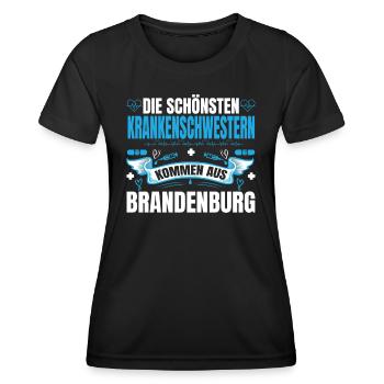 Die Schönsten Krankenschwestern Kommen Aus - Frauen Funktions-T-Shirt - Schwarz - Vorne - AI Model Female 172 light (172cm)