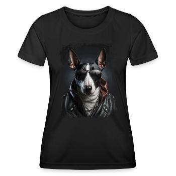 cool Bull Terrier - T-shirt sport Femme - noir - Devant - AI Model Female 172 light (172cm)