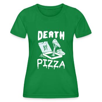 Pizza Death - T-shirt sport Femme - vert - Devant - AI Model Female 172 dark (172cm)