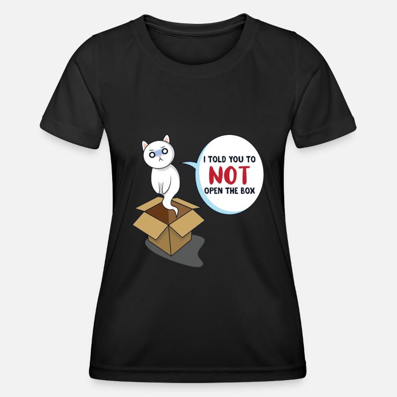 Schrödinger's Cat - Women's Functional T-Shirt - black