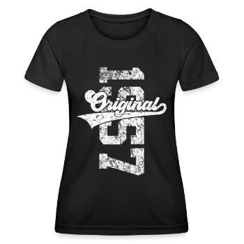 69TH BIRTHDAY ORIGINAL 1957 - Women's Functional T-Shirt - black - Front - AI Model Female 172 light (172cm)