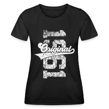 65E ANNIVERSAIRE ORIGINAL 1961 - T-shirt sport Femme - noir - Devant - AI Model Female 172 light (172cm)