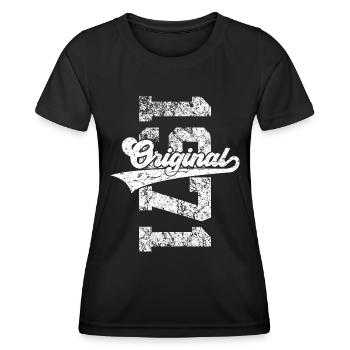 55TH BIRTHDAY ORIGINAL 1971 - Women's Functional T-Shirt - black - Front - AI Model Female 172 light (172cm)