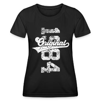 42ND BIRTHDAY ORIGINAL 1984 - Women's Functional T-Shirt - black - Front - AI Model Female 172 light (172cm)