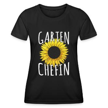 Garten Chefin - Frauen Funktions-T-Shirt - Schwarz - Vorne - AI Model Female 172 light (172cm)