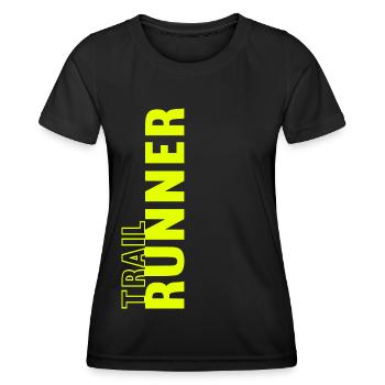 Trail Running Ultra Running Trail Running Extreme Running - T-shirt sport Femme - noir - Devant - AI Model Female 172 light (172cm)
