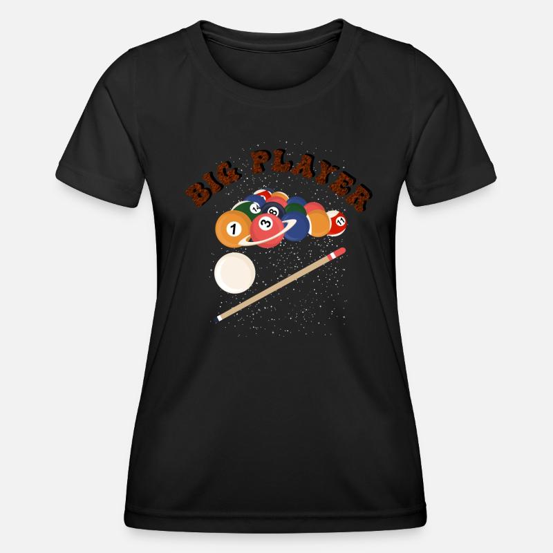 A billiard player! - Women's Functional T-Shirt - black