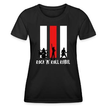 Rock n Roll Rebel - Women's Functional T-Shirt - black - Front - AI Model Female 172 light (172cm)