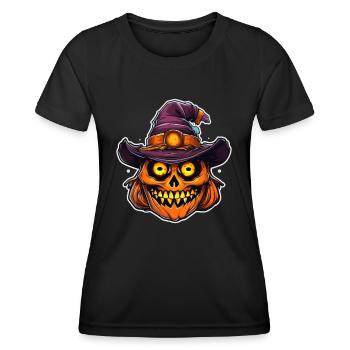 Halloween Design gruselig für die nächste Party - Frauen Funktions-T-Shirt - Schwarz - Vorne - AI Model Female 172 light (172cm)