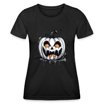 Halloween Design gruselig für die nächste Party - Frauen Funktions-T-Shirt - Schwarz - Vorne - AI Model Female 172 light (172cm)