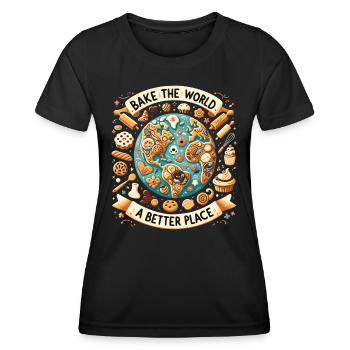 Baker Baker Baking - Women's Functional T-Shirt - black - Front - AI Model Female 172 light (172cm)