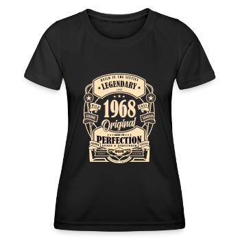1968 Birthday Gift Myth Legend Original - Women's Functional T-Shirt - black - Front - AI Model Female 172 light (172cm)