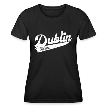 Dublin,Irland - Frauen Funktions-T-Shirt - Schwarz - Vorne - AI Model Female 172 light (172cm)