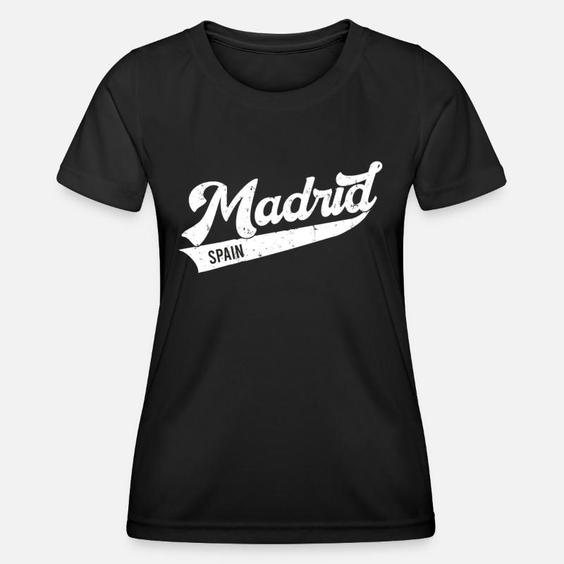 Madrid,Spain - Women's Functional T-Shirt - black