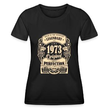 1973 Birthday Gift Myth Legend Original - Women's Functional T-Shirt - black - Front - AI Model Female 172 light (172cm)