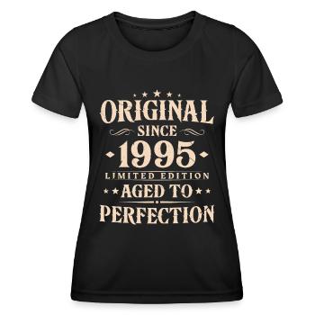 Original Since 1995 Vintage Birthday Gift - Women's Functional T-Shirt - black - Front - AI Model Female 172 light (172cm)