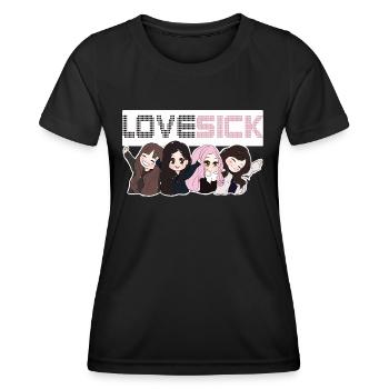 K-pop. - T-shirt sport Femme - noir - Devant - AI Model Female 172 light (172cm)