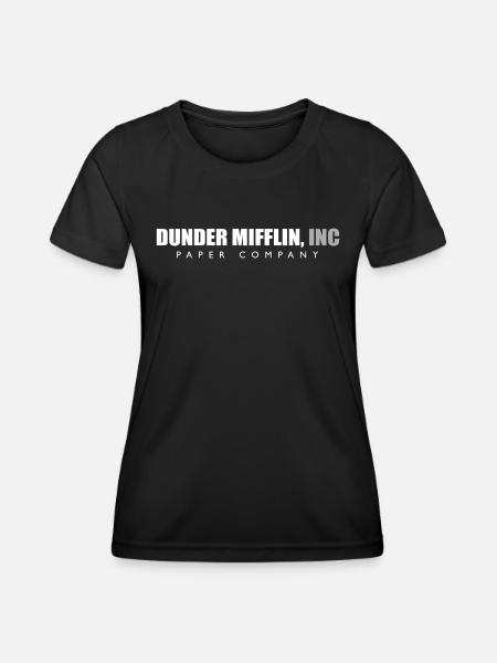 The Office Dunder Mifflin Graphic - Women's Functional T-Shirt - black