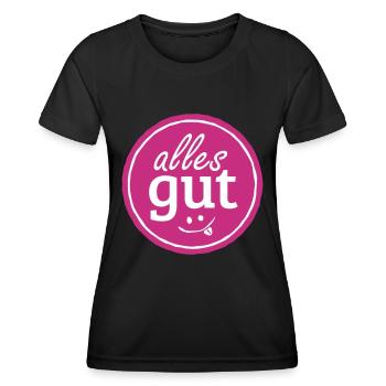 alles gut - Frauen Funktions-T-Shirt - Schwarz - Vorne - AI Model Female 172 light (172cm)