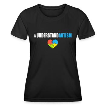Understand Autism Hashtag - Women's Functional T-Shirt - black - Front - AI Model Female 172 light (172cm)
