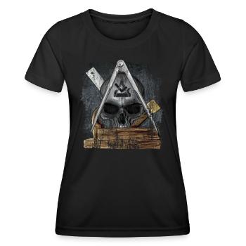 Charpentier - T-shirt sport Femme - noir - Devant - AI Model Female 172 light (172cm)