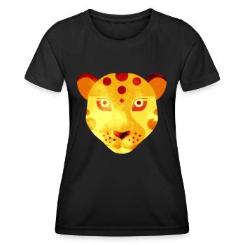 leopard - Women's Functional T-Shirt - black - Front - AI Model Female 172 light (172cm)