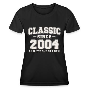 Classique Depuis 2004 Vintage Vintage Anniversaire - T-shirt sport Femme - noir - Devant - AI Model Female 172 light (172cm)