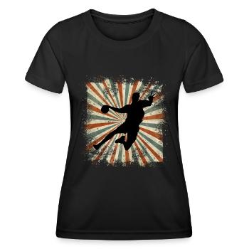 Handball - T-shirt sport Femme - noir - Devant - AI Model Female 172 light (172cm)