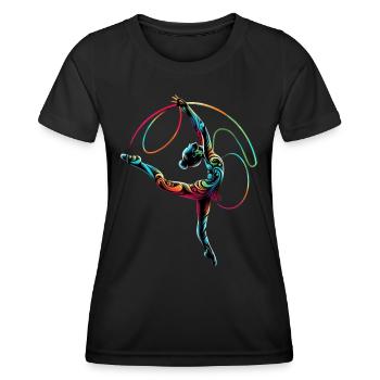 Danser - T-shirt sport Femme - noir - Devant - AI Model Female 172 light (172cm)