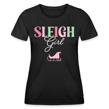 Sleigh Girl - Women's Functional T-Shirt - black - Front - AI Model Female 172 light (172cm)
