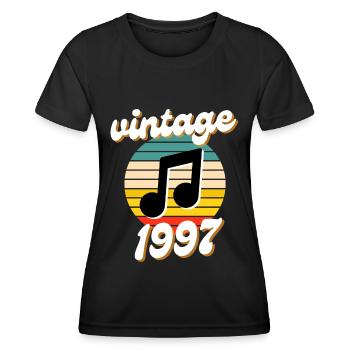 born vintage year 1997 gift idea 90s - Women's Functional T-Shirt - black - Front - AI Model Female 172 light (172cm)