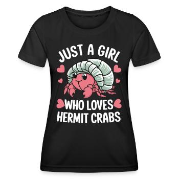 Crabe Crabe Crabe Crabe Crabe Crabe - T-shirt sport Femme - noir - Devant - AI Model Female 172 light (172cm)