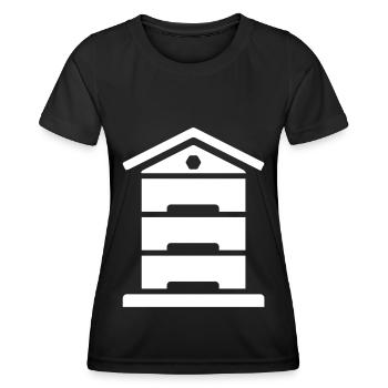 Honig Imker - Frauen Funktions-T-Shirt - Schwarz - Vorne - AI Model Female 172 light (172cm)
