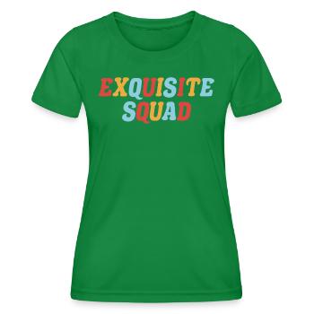 Graphique de l’escouade - T-shirt sport Femme - vert - Devant - AI Model Female 172 dark (172cm)