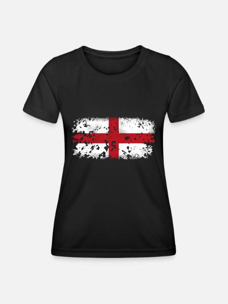 Genoa St. George's Cross - Women's Functional T-Shirt - black