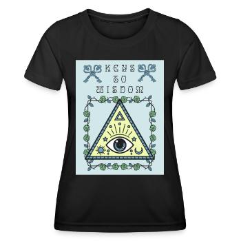 Third Eye, The All Seeing Eye, Occult - Women's Functional T-Shirt - black - Front - AI Model Female 172 light (172cm)